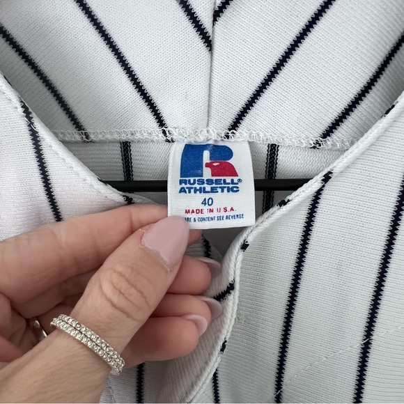 Vintage 90s New York Yankees Baseball Jersey Russel Brand Men’s 40 (medium) - Picture 3 of 8